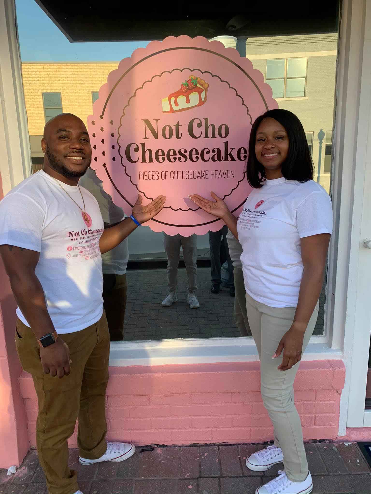 Co-owners Glen Whitaker and ShoShianna Moore of Not Cho Cheesecake